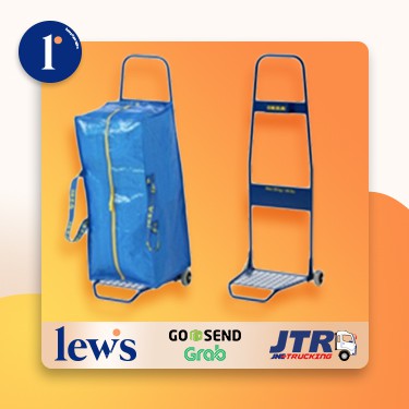 Tas Untuk Troli / Tas Penyimpanan Serbaguna Dengan Sleting, Biru Fr1558