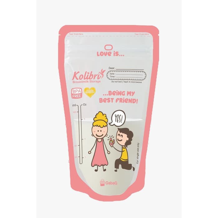 GABAG - Kantong ASI Love Story 100 ML / milky house 120ml isi 30lbr