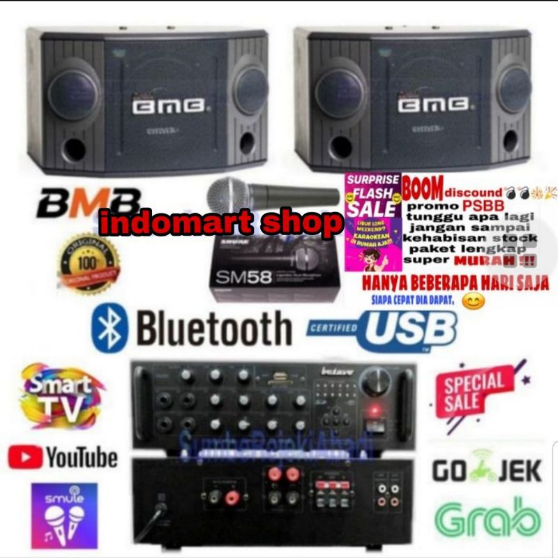 Paket Sound System BMB 8 inch Karaoke