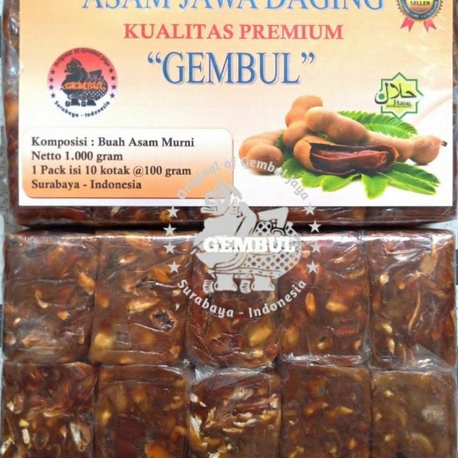 

Kualitas terbaik] 1 kg Asam Jawa "Gembul" Tanpa Biji (Asam jawa Daging) Warna COKLAT