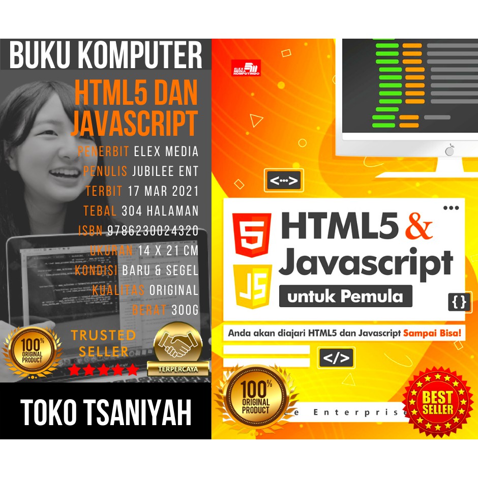 Jual Buku HTML 5 HTML5 Dan Javascript Untuk Pemula Java Script ...