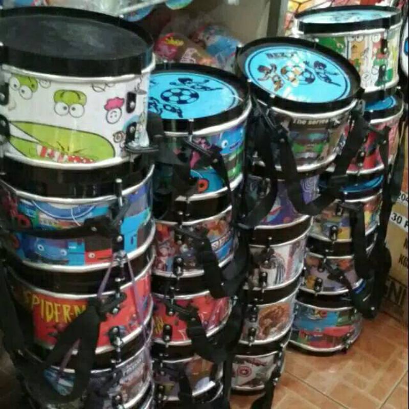 OBRAL LEBAY....MAINAN ANAK2 "DRUM BAND" JUMBO DAN SEDANG,,LAPISAN BESI TIPIS KOKOH