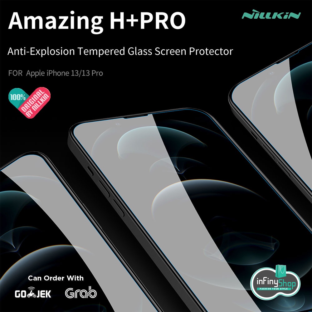 APPLE IPHONE 13/IPHONE 13 PRO-NILLKIN TEMPERED GLASS (AMAZING H+ PRO)