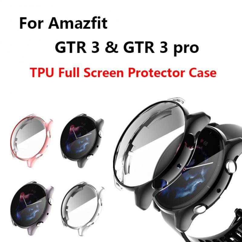 Soft Case TPU Bumper Pelindung Layar Smartwatch Huami Amazfit GTS2 GTS3 GTR2E GTR3 Pro