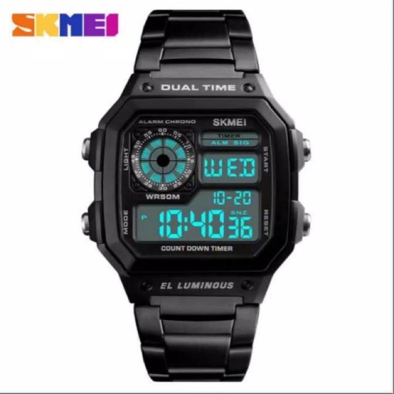 READY STOCK... SKMEI 100 % ORIGINAL JAM TANGAN PRIA DIGITAL 1335