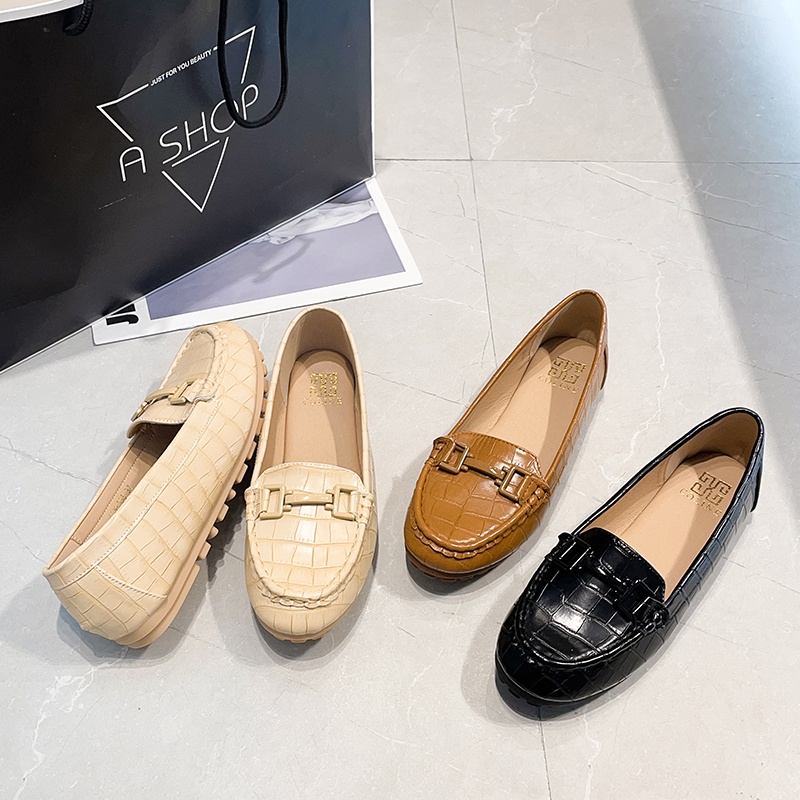 COLINE CLN-368 Flatshoes Loafers Croc Effect Leather C1100-5