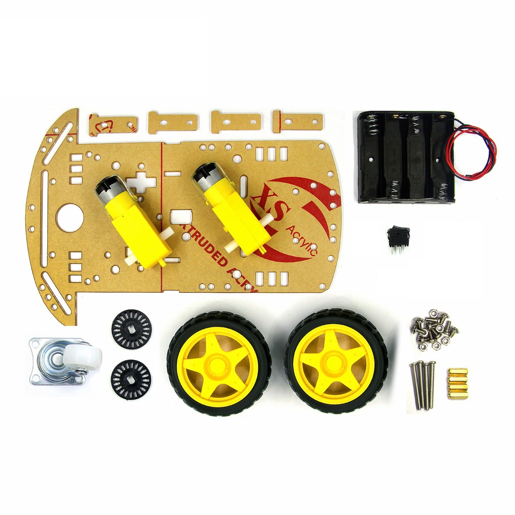 Smart Car Chasis Kit DIY Arduino Robot Kit Smart Chassis Robot Car aFrame Mobil Arduino Raspberry 2W