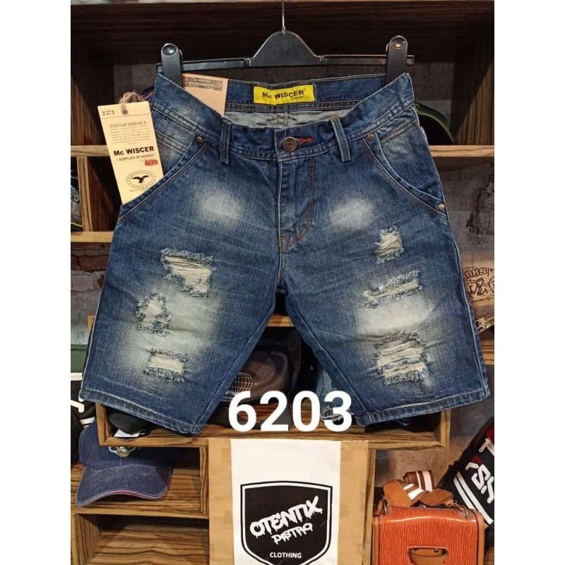 Celana Pria Jeans Wiscer Pendek | Celana Pendek | Celana Pria | Celana Jeans