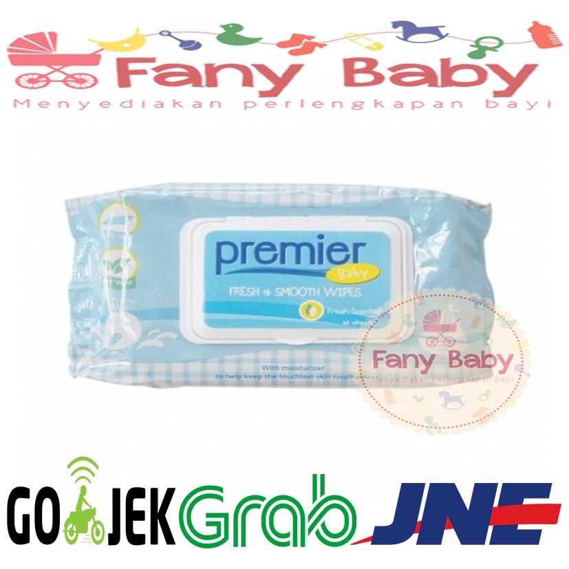 Premier Baby Wipes Soft &amp; Smooth Tissue Basah isi 3 pack