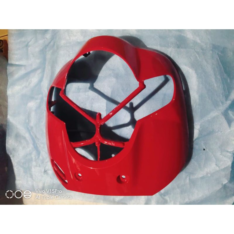 tameng depan Scoopy fi LED 2017 2020 merah