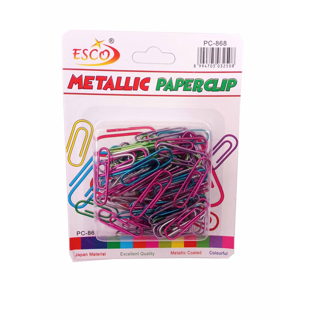 Paper Clip Penjepit Kertas Medium Multiwarna Metallic