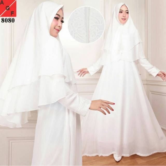 Gamis putih Syar'i