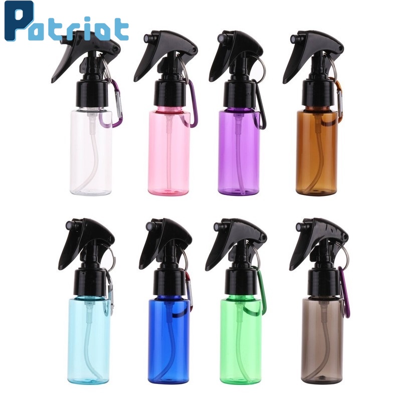 60ml Travel Refillable Spray Bottle With Keychain Buckle /  Small Hand Sanitizer Spray Bottle Fine Mist Container Bottles