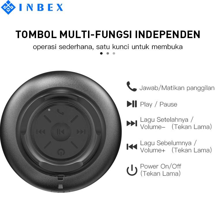INBEX  mini-Speaker Bluetooth Wireless HD Audio TF Card Support   Bass Stereo Call /Bluetooth 5.0/TW