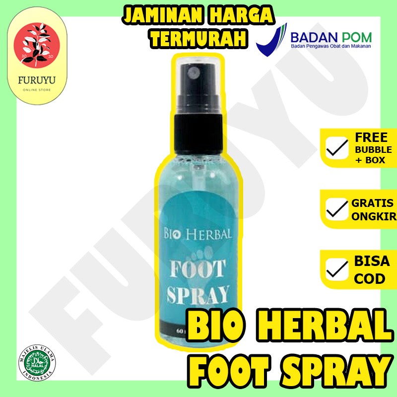 OBAT BAU KAKI AMPUH SEMPROT BIO HERBAL FOOT SPRAY ORIGINAL BPOM