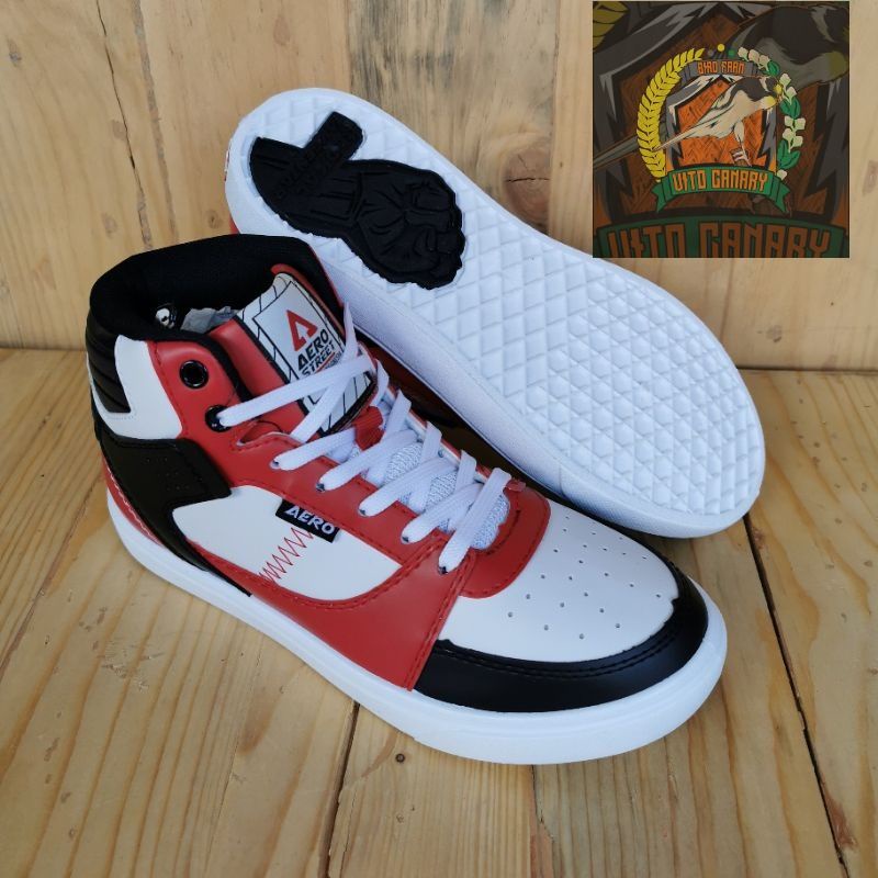 Aerostreet Hoops Putih  - Sepatu Sneakers Casual Aero