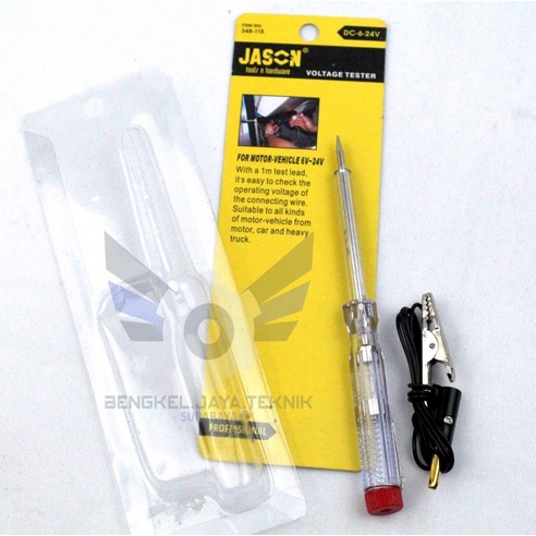 Obeng Tespen Aki Auto Voltage Tester DC / Obeng Tespen Auto JASON 348-115