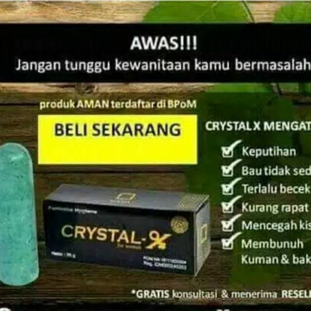 Crystal X Cristal X Ncx Original Bpom Tongkat Ajimat Madura Perapat Kewanitaan Indonesia