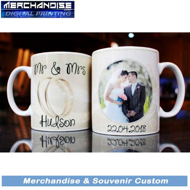 Mug Pernikahan / Kado Wedding / Gelas Custom / Mug