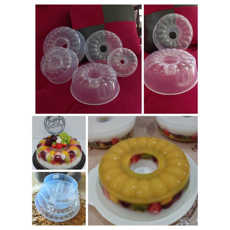 CETAKAN PUDING AGAR-AGAR PLASTIK / LOYANG PUDING SIZE SEDANG JUMBO