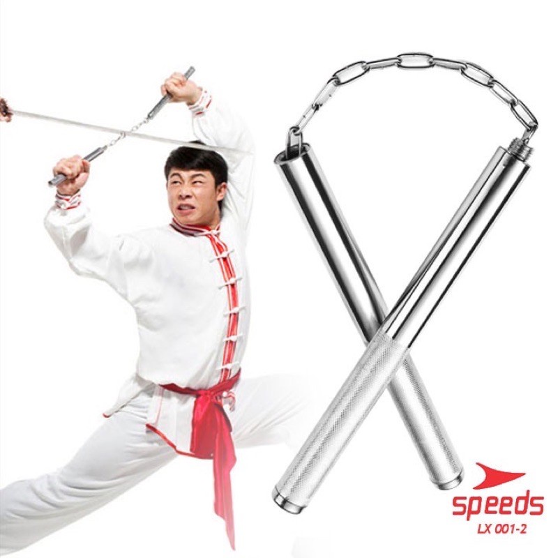 Double Stick Nunchaku Bruce Lee Tongkat Baton Sambung Ruyung besi 002-7 permainan