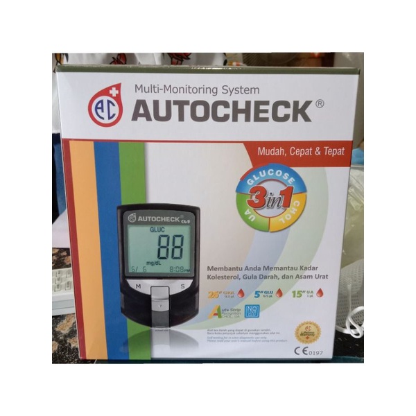 Autocheck GCU Alat Multi-monitoring Cek Gula Kolesterol Asam Urat