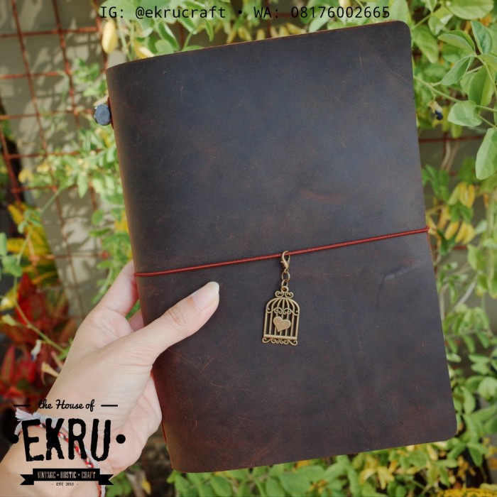 

Spesial Genuine Leather Cover Travelers Notebook (Midori Look A Like) A Bergaransi