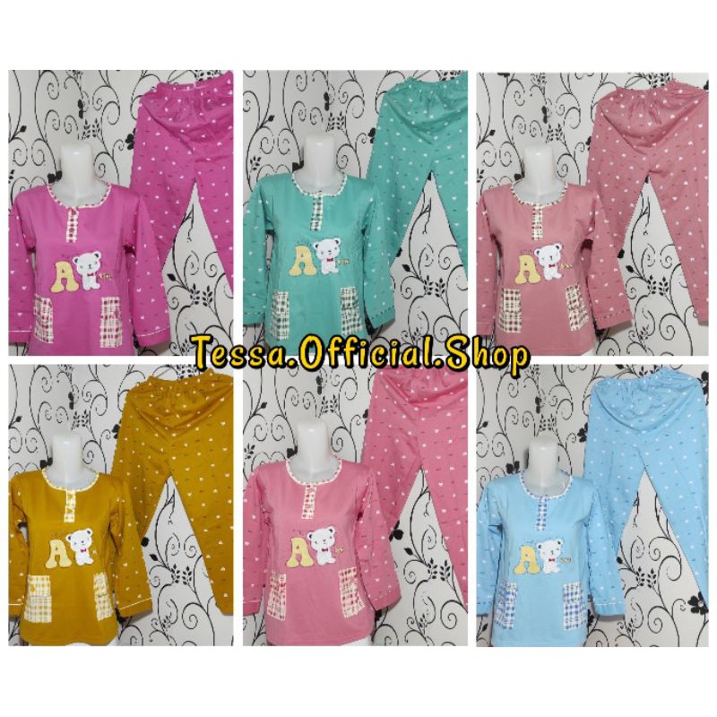 COD BAJU TIDUR TESSA BAJU TIDUR WANITA LENGAN PANJANG ANAK TANGGUNG BAJU TIDUR TESSA MURAH / BAJU TI