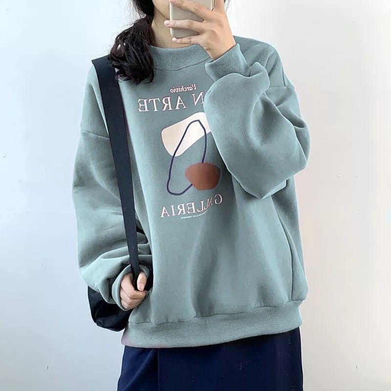 4539 NON ARTE GALLERIA SWEATER | Sweater Korean Style | Sweatshirt Wanita Oversize