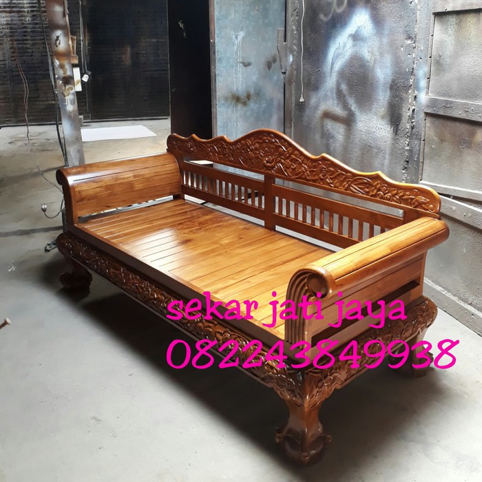 Kursi Bale Bale Teras jati jepara Bangku Tamu Risban Ukir Ukiran Murah