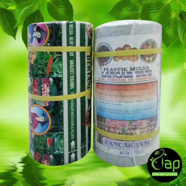 PLASTIK MULSA HITAM PERAK TANI MAJU 40/80 CM 390 METER