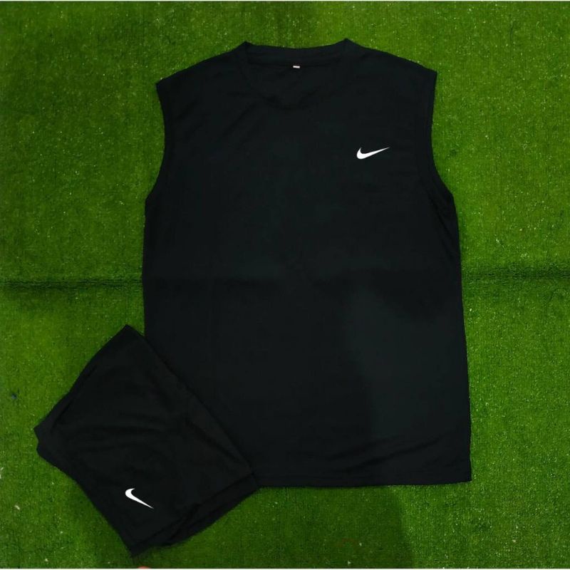 SETELAN DEWASA/ SETELAN SINGLET SPORT / GYM BADMINTON RUNNING TRAINING FUTSAL/ COD/NK