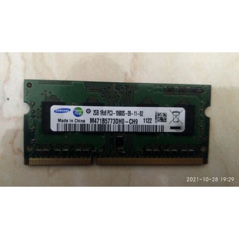 ram laptop sodim ddr3 2gb Samsung
