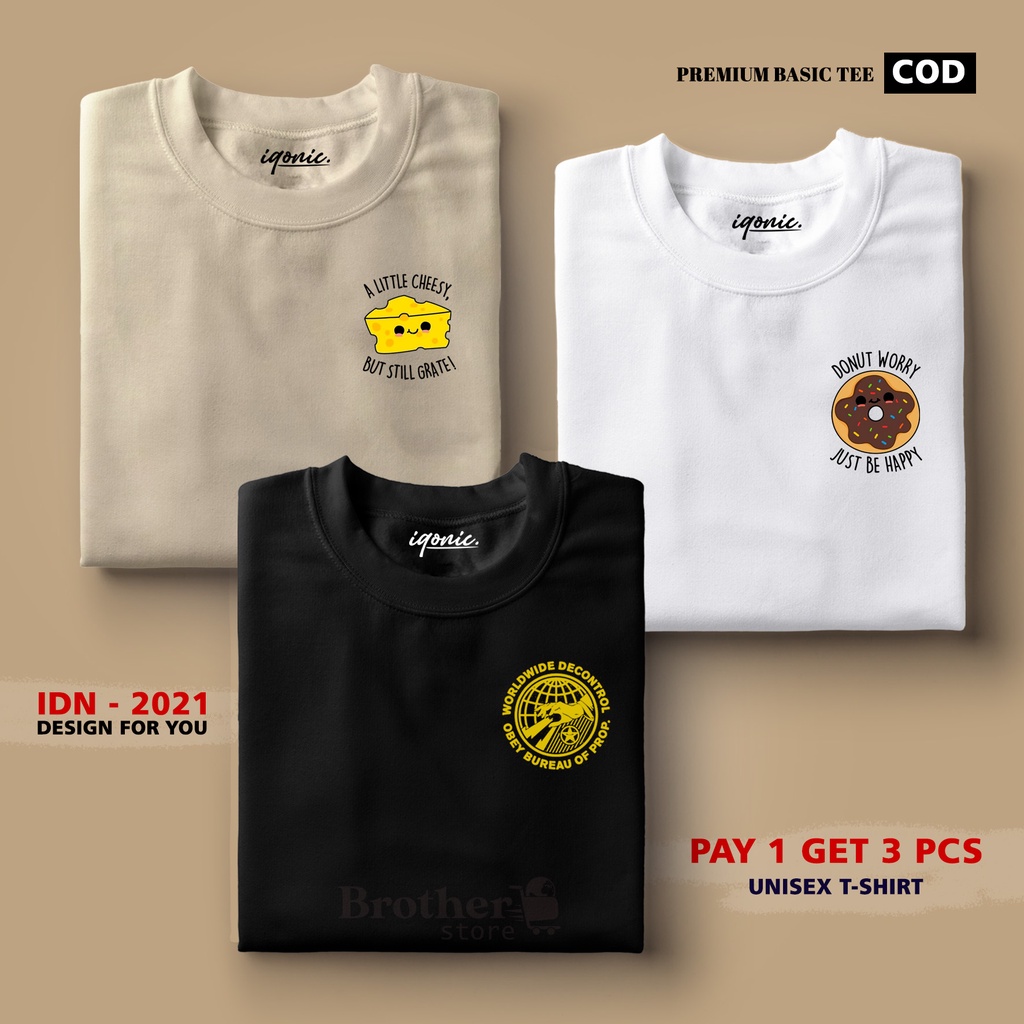 BUY 1 OR 3 PCS ( PROMO COD ) BROTHER STORE / Kaos Distro100% Catoon Combed 30s / ArticelADW