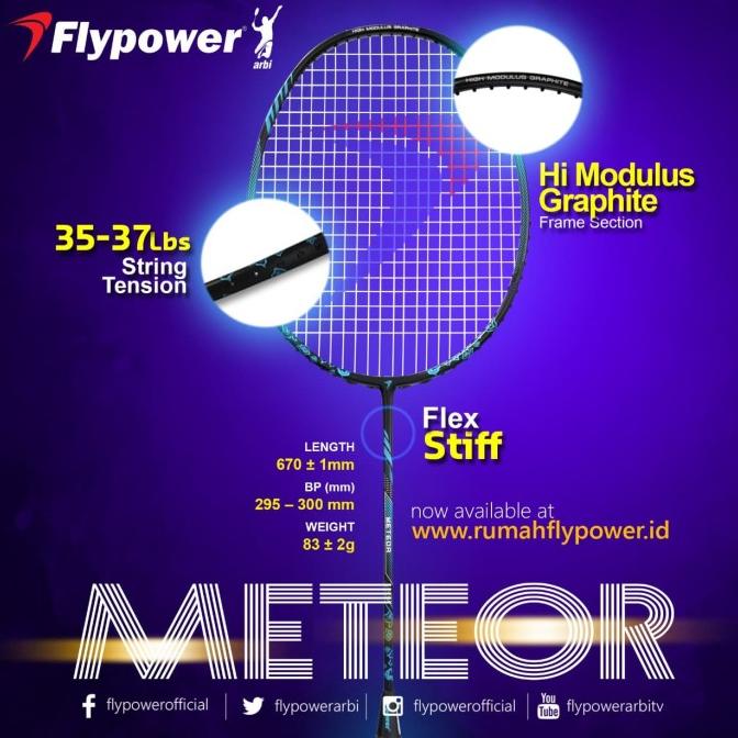 RAKET BADMINTON FLYPOWER METEOR ORIGINAL