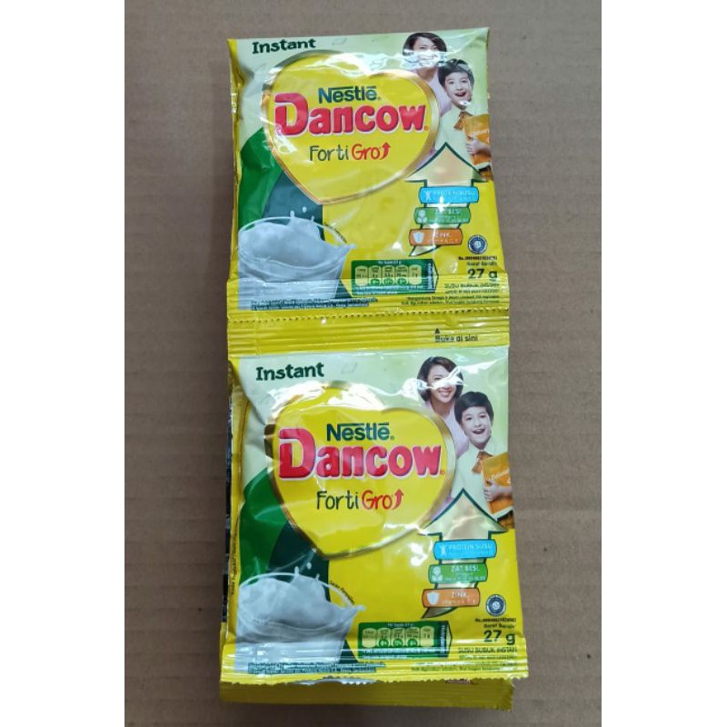 Dancow Fortigro  Susu Bubuk Putih Sachet 27 gram - ECER (1 PCS)