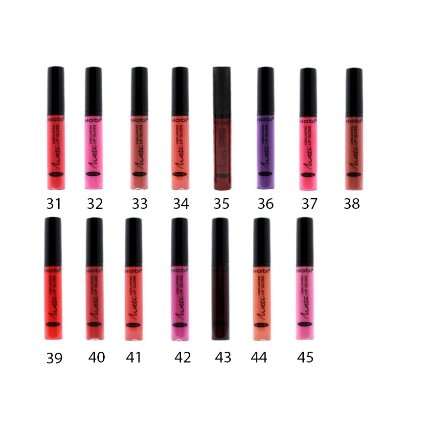 [SALE] PART 3 No. 31-45 Nabi Matte Long Lasting Lip Gloss 100% Original by Nabi Cosmetics US