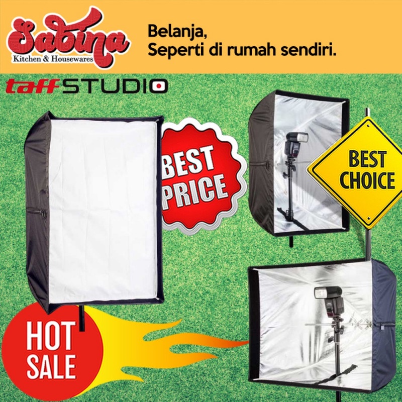 Softbox Lighting Studio Payung Reflektor 50x70cm Flash Speedlight