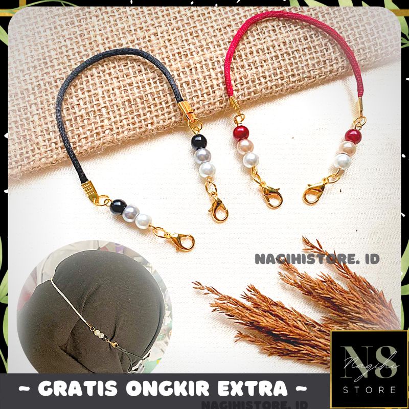 ✨AKSESORIS✨ KONEKTOR MASKER WANITA  AKSESORIS MASKER KONEKTOR SATIN MUTIARA AKSESORIS FASHION AKSESORIS HIJAB KONEKTOR HIJAB MUTIARA KONEKTOR SATIN