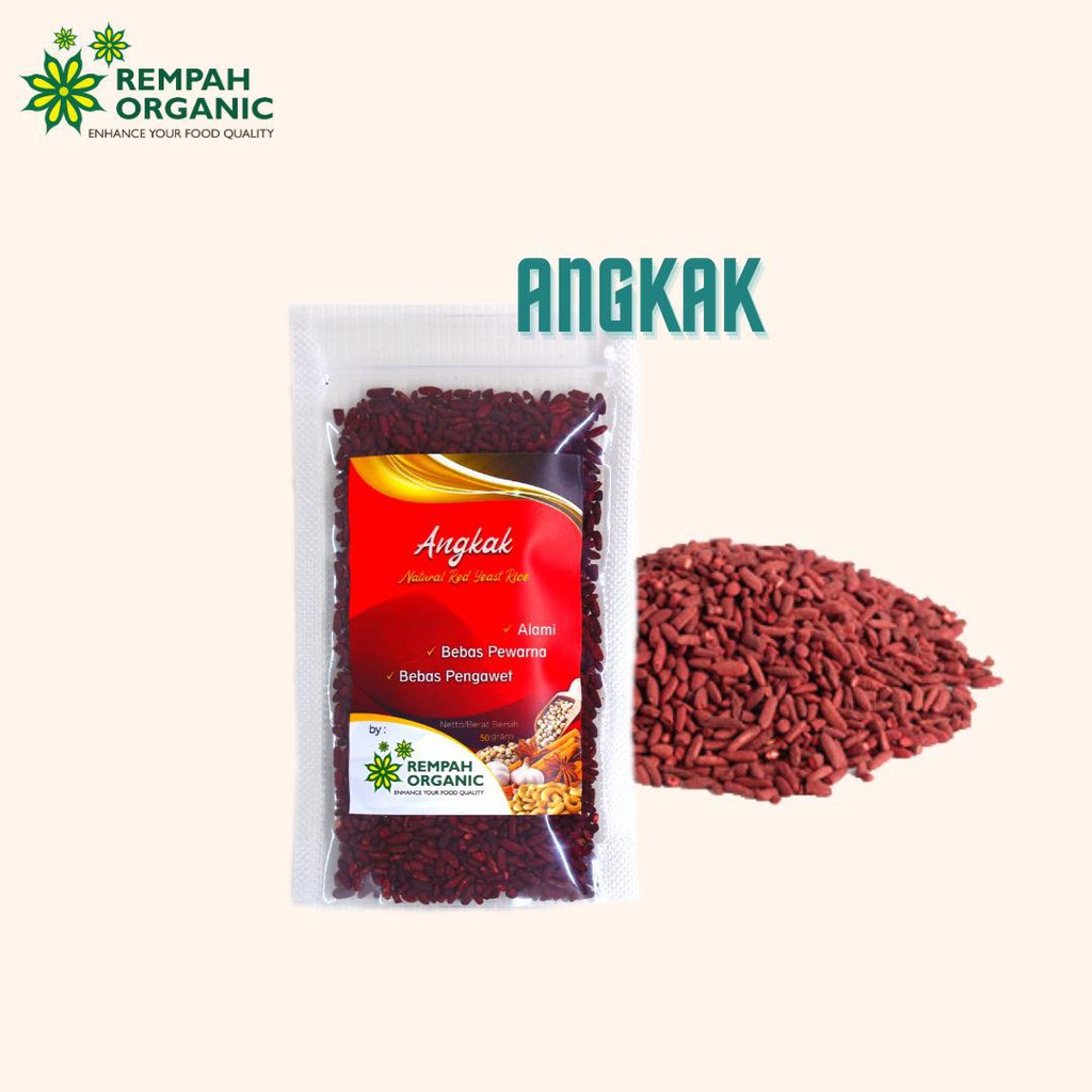 

Rempah Organic - Natural Red Yeast Rice / Angkak 50 Gram