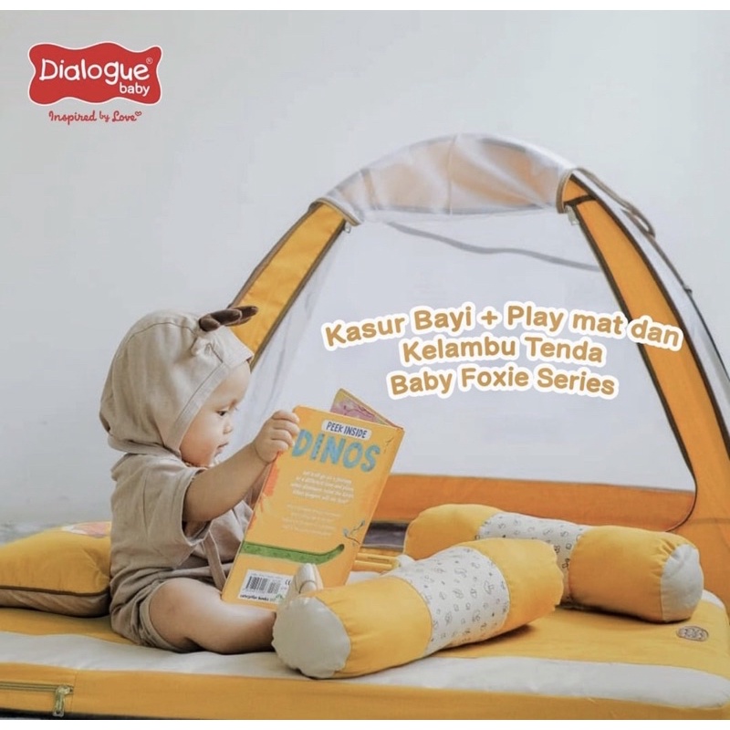 Dialogue Baby Kasur Bayi + Play Mat Dan Kelambu Tenda Baby Foxie Series DGK9114