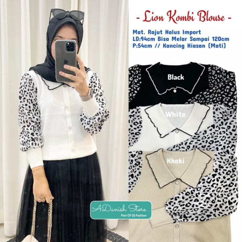 LION KOMBI BLOUSE BY ADANISH STORE (READY)