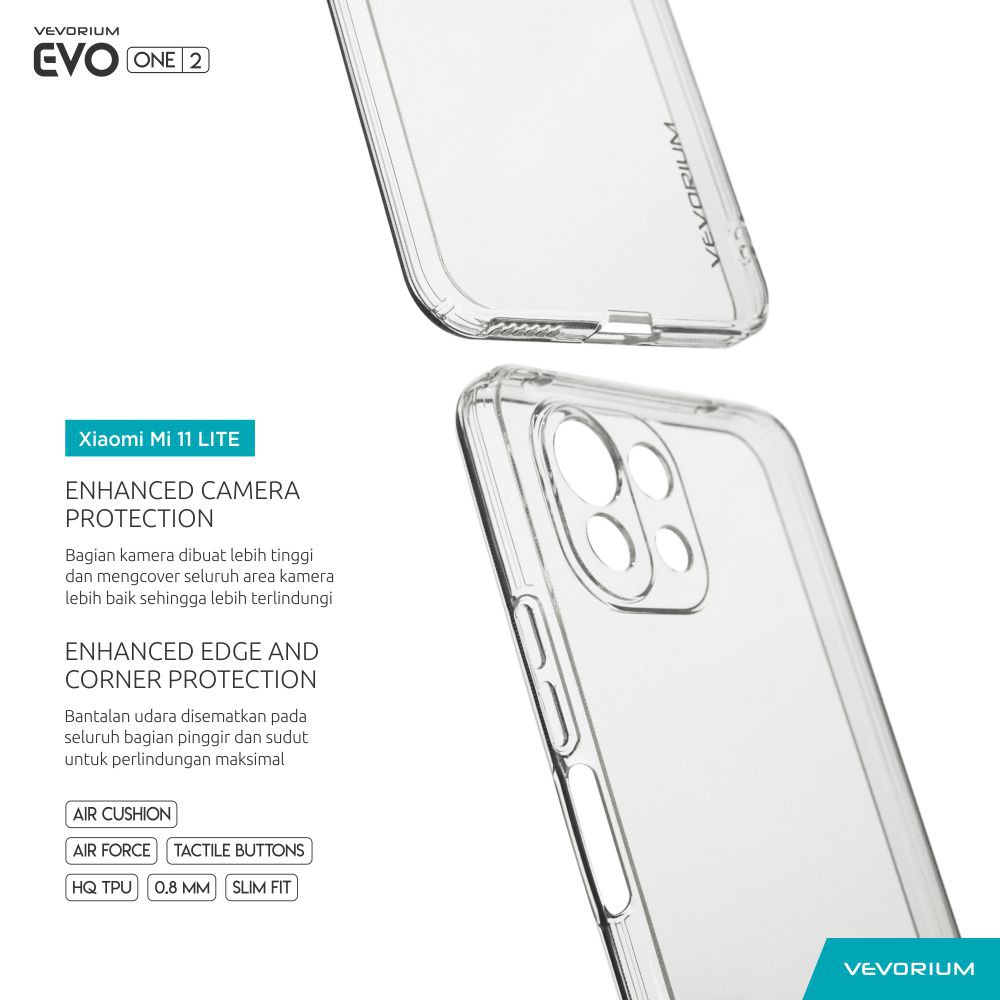 VEVORIUM EVO ONE Xiaomi Mi 11 LITE Mi11 Lite Clear Soft Case Softcase