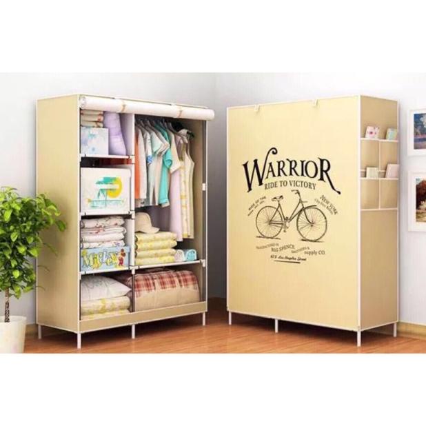 LEMARI PAKAIAN RAK BAJU LEMARI KAIN RAK BESI LEMARI PORTABLE ANAK LEMARI BAJU TERMURAHH...,,,,,