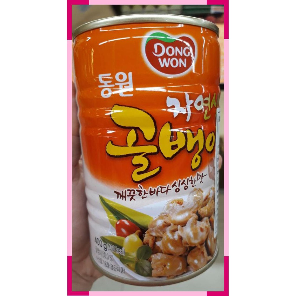 

Bai top shell Dongwon | 400 gram | kerang bumbu kecap | Long ex date