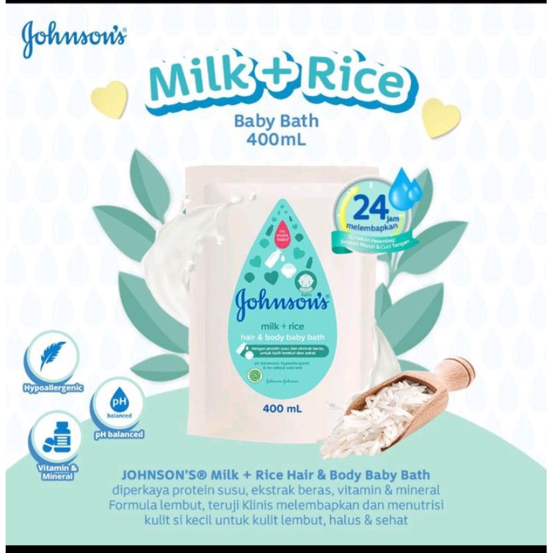 Johnson baby bath milk and rice 400ml