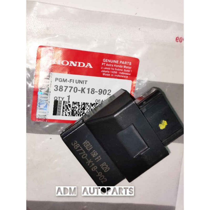 ECU PGM-FI Unit – Verza 150 FI Kode Part: 38770K18902:Engine Control Unit (ECU)Verza 150 (2013-2018)