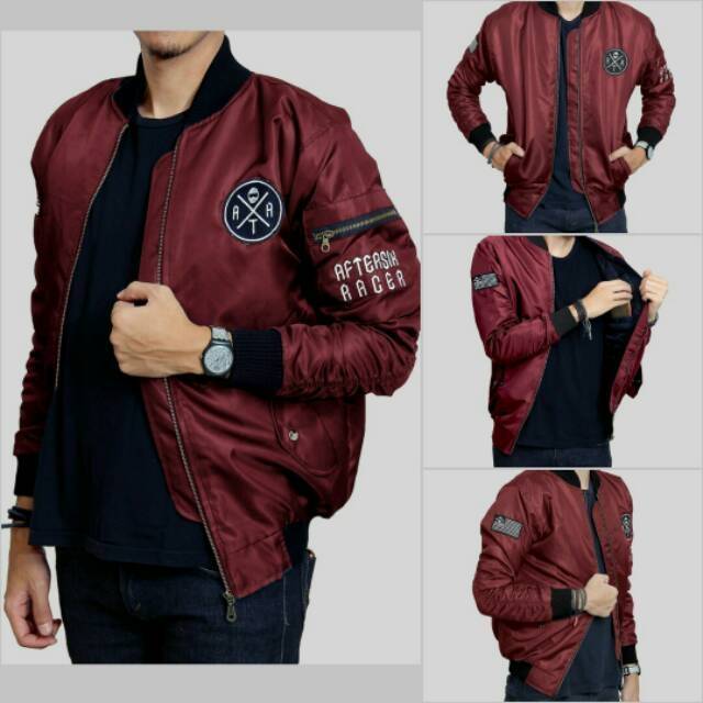 Jaket Bomber  Pria After Six / Jaket Bomber Motif / Jaket Bomber Original / Bomber Pria Motif