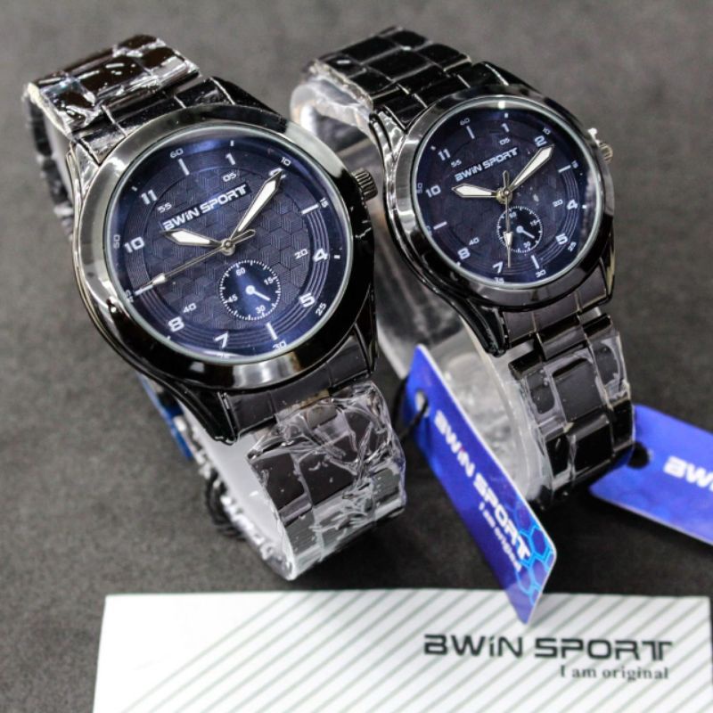 Jam tangan pria Wanita Couple Bwin Sport Original M1042