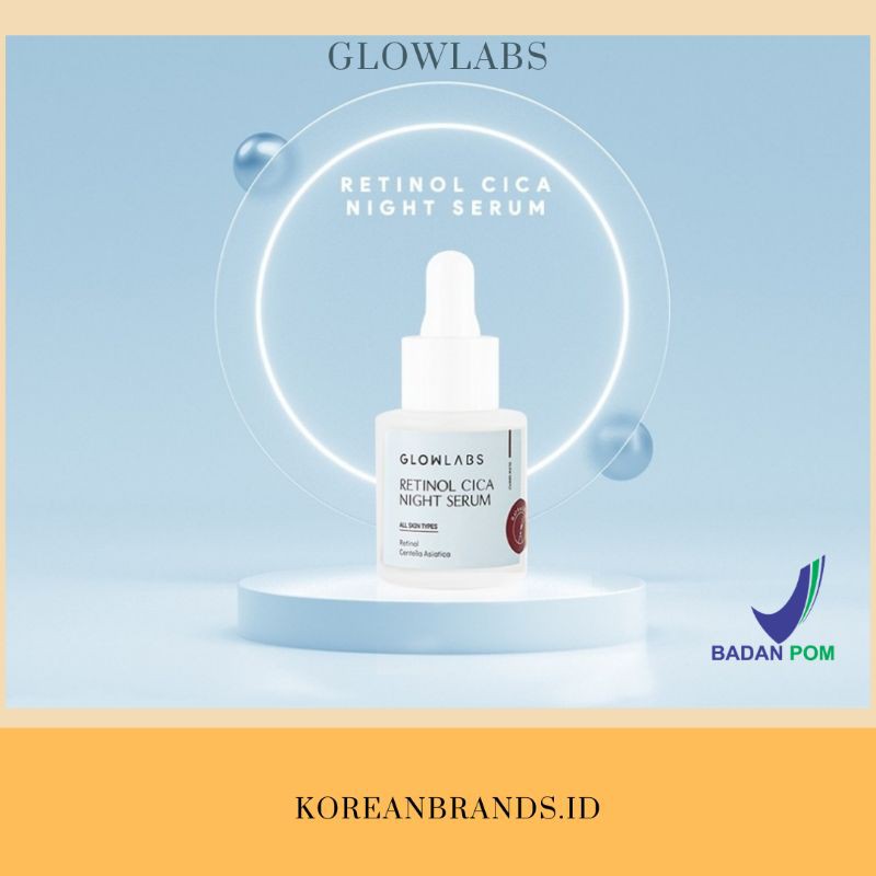 GLOWLABS - RETINOL CICA NIGHT SERUM (Mild and Powerful Anti-Aging Skincare)